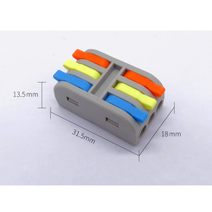 Konektor Blok Terminal Mini AP-2-3M Konektor Kawat Terpadu Tiga Masuk dan Tiga Keluar Sambungan Kabel Tiga Fasa Quick LIXINC - Product Image 2