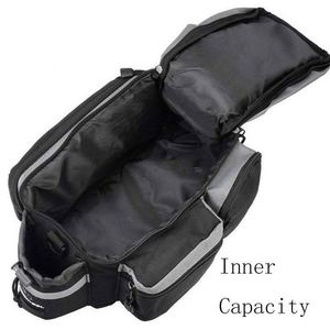 Bolsa de maletero para bicicleta BSCI, alforjas impermeables para ciclismo, bolsa para portaequipajes de 7L, bolsas para asiento trasero, accesorios para bicicleta, color negro - Product Image 4