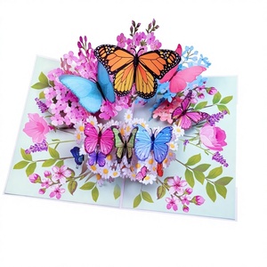 Tarjeta de felicitación para el Día del Maestro, tarjeta estéreo 3D con diseño de mariposa de fantasía, festival de Tanabata, cumpleaños, bendición, Acción de Gracias, regalo creativo - Product Image 1