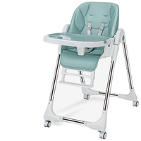 Chaise haute pliable multifonctionnelle nordique pour bébés, table à manger pour nourrissons de 0 à 12 mois