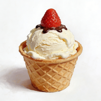 Cônes à glace en forme d'œuf croustillants et sucrés en vrac, saveur chocolat original, pour glace molle, boîte
