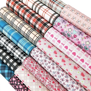 0.9-1MM Custom Patterned Digital Printing Faux <strong>Leather</strong> Fabric PU PVC Synthetic Artificial Faux <strong>Leather</strong> Vinyl <strong>Sheets</strong> 21cm X 30cm - Product Image 2