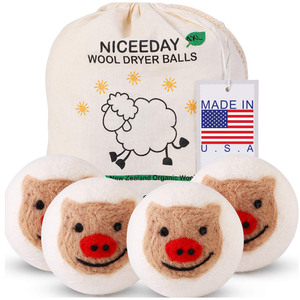 Boules <span class=keywords><strong>de</strong></span> séchage en <span class=keywords><strong>laine</strong></span> mérinos bio, écologiques et faites à la main, best-sellers pour la maison et la lessive, vues à la télévision - Product Image 4