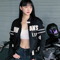 Pour Duhan rétro été Anti-chute veste de croisière décontractée pour hommes et femmes maille respirante moto et vêtements de course automobile