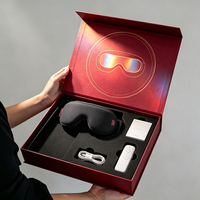 Masseur oculaire personnalisé, coffret cadeau haut de gamme, boîte à couvercle magnétique, insert multi-compartiments pour marque optique