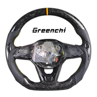 Volant sport en cuir et fibre de carbone forgée pour Volkswagen Golf 8 R MK8 GTI Arteon Tiguan Touareg