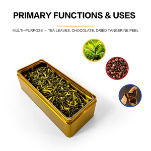 Dongguan Jinyuanbao lata de embalaje de Metal de grado alimenticio para té verde contenedor de embalaje exquisito para té/café/especias personalizable - Product Image 6