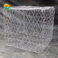Machine à tisser Gabion 1.5x1x1 boîte en forme de trou hexagonal tissé et enduit de PVC galvanisé traitement de coupe de fil d'acier et de fer