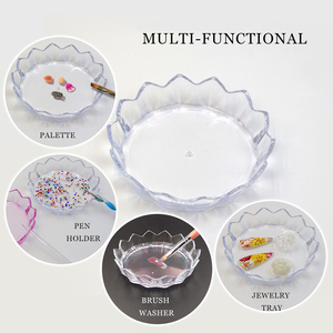 Soporte Transparente Rosa para Pinceles de Uñas de Acrílico, Organizador Multifuncional para Herramientas de Manicura - Product Image 2