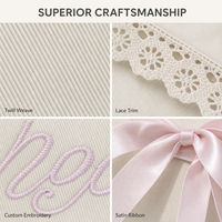 Pochette d'emballage en coton sergé naturel imprimée avec logo personnalisé, pour vêtements, accessoires capillaires, sac cadeau anti-poussière à rabat en coton de haute qualité