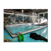 Dôme de piscine gonflable transparent en PVC personnalisé, résistant aux UV, pour l'extérieur, vente en gros