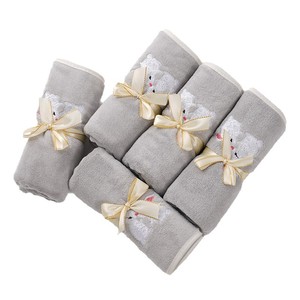 Toalla de microfibra Kim Ryan con diseño de conejo, 34x74cm, toalla facial bordada para baño y regalo - Product Image 2