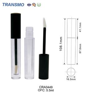 Tube de brillant à lèvres en aluminium vide PCR de 5,5 ml avec applicateur, vente en gros - Product Image 4