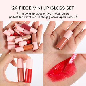 Tùy Chỉnh Nhãn Hiệu Riêng 24 Màu Sắc <span class=keywords><strong>Mini</strong></span> Lip Gloss Son Môi Lỏng Thiết Lập Dài Mặc Vegan Bóng Son Bóng Kit - Product Image 3