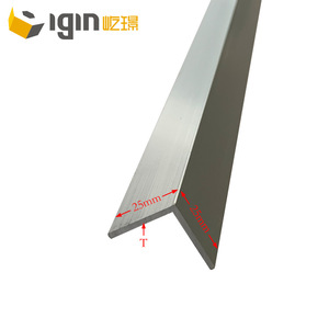 Profilé d'angle en aluminium Yijing 25 mm en forme de L pour mur rideau, usage industriel - Product Image 3