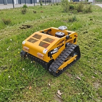 Tondeuse à gazon télécommandée sur chenilles 550 mm, robots de tonte intelligents, coupe-herbe, tondeuses à braquage zéro pour l'entretien des pelouses résidentielles