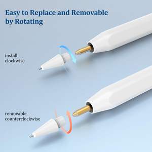 Embouts de remplacement de pointes hautement sensibles pour crayon <span class=keywords><strong>Apple</strong></span> Appliquer le stylet 1er et 2ème embouts de remplacement - Product Image 5