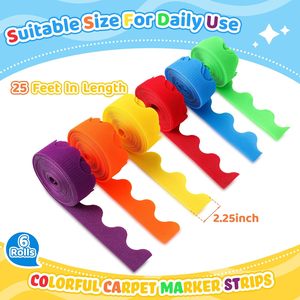 Wavy Velcro Carpet With Wavy Border Carpet Label Hook and <strong>Loop</strong> Carpet With Wavy Border Sticker - Product Image 2