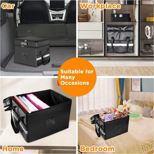 Caja Archivadora Portátil <span class=keywords><strong>de</strong></span> 2 Capas, Resistente al Fuego y al Agua, con Cierre, para Oficina y Hogar, Organizador <span class=keywords><strong>de</strong></span> Documentos con Cerradura, Almacenamiento Seguro <span class=keywords><strong>de</strong></span> Archivos, Silicona - Product Image 5