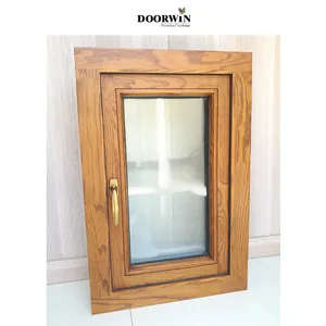 10 Years Warranty NFRC CE Thermal Broken Aluminium Wooden Casement Window Double Glazed Glass Windows