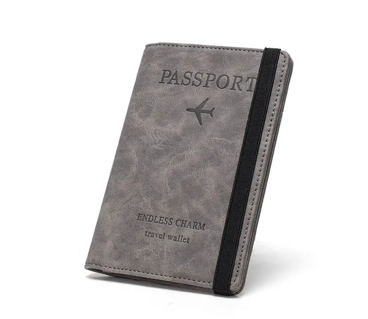 Portefeuille de voyage avec blocage RFID, porte-passeport multifonctionnel, porte-cartes et documents, étui pour passeport, nouveau Style 2023