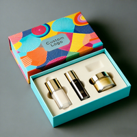 Boîtes rigides écologiques en papier kraft vert, faites à la main, avec design personnalisé, pour cosmétiques, avec estampage à chaud en feuille d'or et aluminium, pour fard à joues