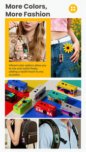 Mini Fotocamera Digitale <span class=keywords><strong>Vintage</strong></span> VGA CMOS Portatile per Vlog, Piccola Fotocamera Portachiavi per Bambini e Studenti - Product Image 2