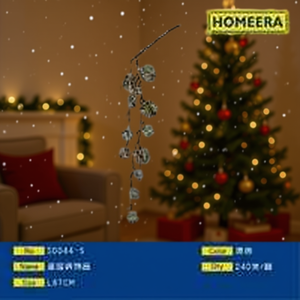 Homeera Christmas Decorations L87Cm Hanging Plastic Iron Wire Round Ornaments For Tree Holiday Decoration - Product Image 2
