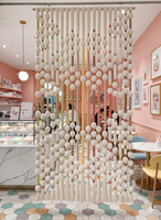 Paravent en macramé bohème avec franges à nœuds en corde de coton pour bar, Diwali, mariage, usage commercial, décoration murale de bord de piscine