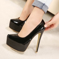 Großhandel Schuhe Damenschuhe mit 15 cm Absatz und 5 cm Plateau Damenpumps für Party Büro Hochzeit Elegante Abendschuhe für Damen