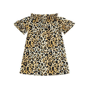 Summer Ruffles Sleeve Mommy <b>and</b> Me T Shirt 6 Years <b>Daughter</b> Leopard Print Casual Mom <b>and</b> Me Clothes Family Look <b>Matching</b> Cloth - Product Image 2