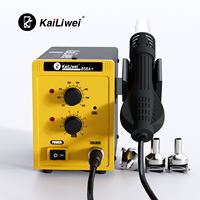 Outil de réparation électronique 220V température réglable Kailiwei 700W 858A + Station de pistolet à chaleur pour la réparation de téléphone portable