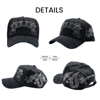 Gorra de Béisbol Personalizada con Logotipo Bordado en 3D, 5 Paneles, Visera Curva, Visera de Gamuza de Algodón, Gorras G5 Beard para Unisex, en Existencia