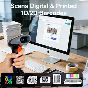 EDOO <span class=keywords><strong>Scanner</strong></span> de codes à barres portable sans fil 2.4G 1D <span class=keywords><strong>2D</strong></span> QR Code à transmission basse consommation W41-22 pour supermarchés - Product Image 2