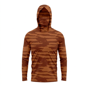 Camiseta de Pesca para Hombre, Personalizada con Logotipo, Talla Grande, Transpirable, de Manga Larga, Secado Rápido, Protección UV UPF 50, Duradera, de Spandex/Poliéster - Product Image 3