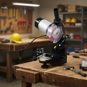 Afilador de cadenas ajustable multiángulo de 120 voltios para cadenas de motosierra con extractor de polvo - Product Image 2