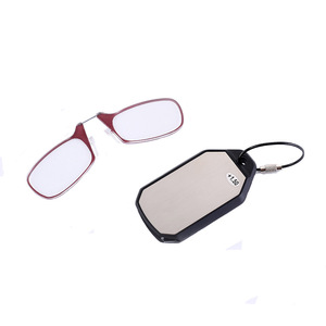 Petite boîte de <span class=keywords><strong>lunettes</strong></span> de lecture Portable 2023 <span class=keywords><strong>lunettes</strong></span> ovales visage Anti-blu-ray cadre léger unisexe prêt à l'emploi Mini <span class=keywords><strong>lunettes</strong></span> de nez à Clip - Product Image 1