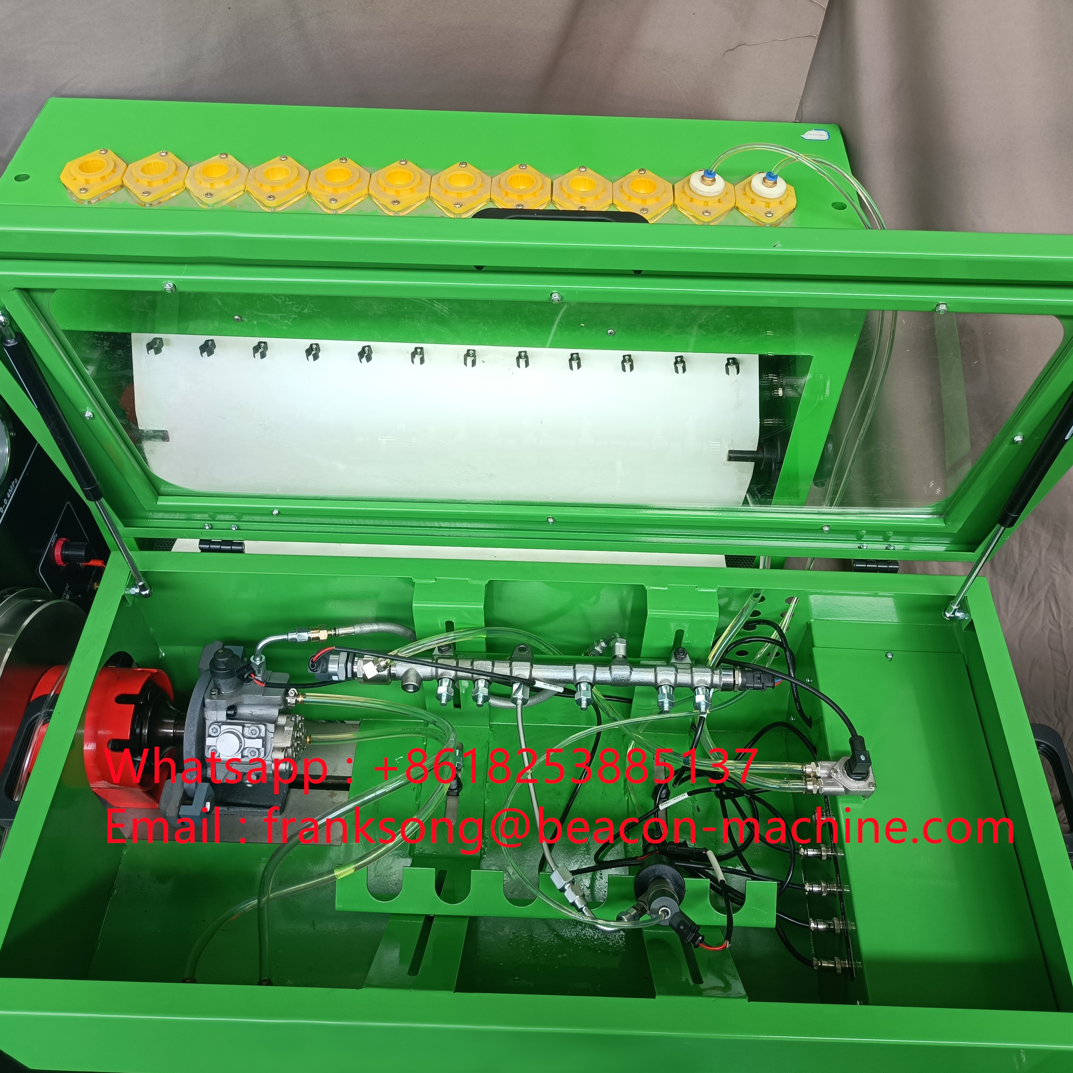 Ghế Thử Bơm Phun Nhiên Liệu Diesel Cơ Học Truyền Thống EURO II 12PSB Với Băng Thử Nghiệm Kim Phun Common Rail CRS600S