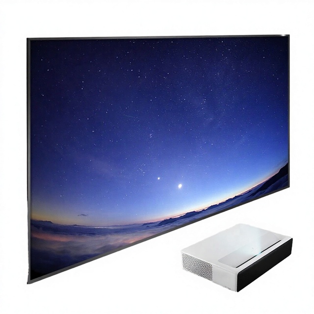 200inch 4K/8K HD 16:9 PVC Grey Crystal/Black Diamond ALR Wall-mounted Portable Home Projection Screen