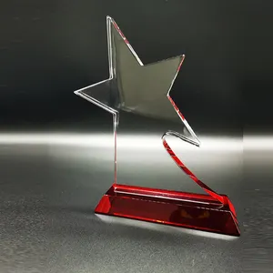 Novo Design Personalização Do Fabricante De Qualquer Forma Em Branco Handmade Crystal Art Glass Trophy