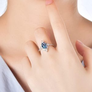 Bague de fiançailles vintage en Alexandrite synthétique à changement de couleur, en argent sterling 925, triple <span class=keywords><strong>pierre</strong></span> ovale, halo, cocktail - Product Image 3