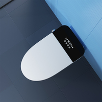 Vente chaude automatique salle de bain Closestool toilette intelligente toilettes électriques chasse automatique capteur de pied sans réservoir cuvette de toilette intelligente