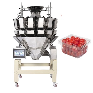 Peseuse automatique 10/14 têtes balance tomates cerises plateau à clapet peseuse multi-têtes pour Machine d'emballage - Product Image 1