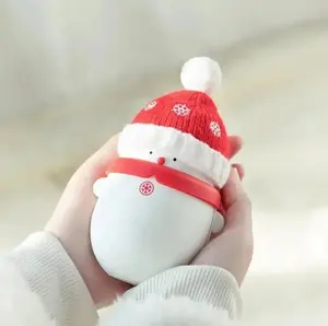 Decoração de Natal Presentes Snowman Power Bank Hand Warmer 2-in-1 Plush Mini mão portátil banco de energia mais quente
