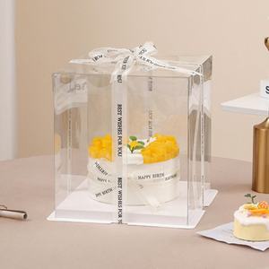กล่องเค้กใสทรงกลมใสสูงหลากสีสำหรับเค้กวันเกิดกล่องใสสำหรับวันเกิดวันเกิดวันเกิดวันเกิดวันเกิดวันคริสต์มาสงานแต่งงานวันเกิด - Product Image 3