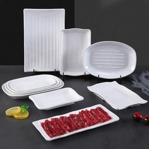 Vajilla de Restaurante <span class=keywords><strong>al</strong></span> por Mayor, <span class=keywords><strong>Plato</strong></span> Rectangular Blanco de Melamina de 14 Pulgadas - Product Image 4