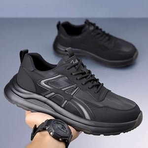 Chaussures de marche légères en PU pour hommes, nouvelle collection 2026, respirantes, semelle souple, baskets sportives décontractées, antidérapantes - Product Image 2