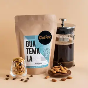 O papel de embalagem Resealable personalizado 250g 340g 500g PLA PBAT NK NKME levanta-se sacos biodegradáveis de empacotamento reciclável do malote de café