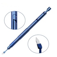 Couteau à kératome double lancette pour coude ophtalmique avec lame en saphir pour chirurgie oculaire