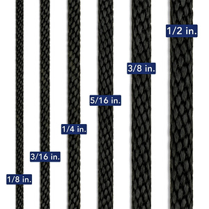 Cuerda multifilamento PP de polipropileno trenzado sólido suave Rope12 hebras línea de anclaje de utilidad cuerda de muelle con gancho - Product Image 2